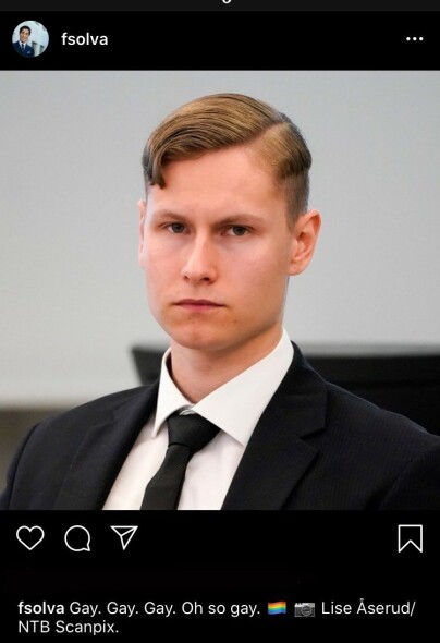 SLETTET INNLEGG: Dette innlegget slettet Solvang fra Instagram etter kort tid. Foto: Skjermdump/Instagram SLETTET INNLEGG: Dette innlegget slettet Solvang fra Instagram etter kort tid. Foto: Skjermdump/Instagram
